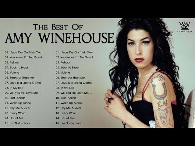 Best Songs Of Amy Winehouse Playlist - Amy Winehouse Greatest Hits Full Album 2021
