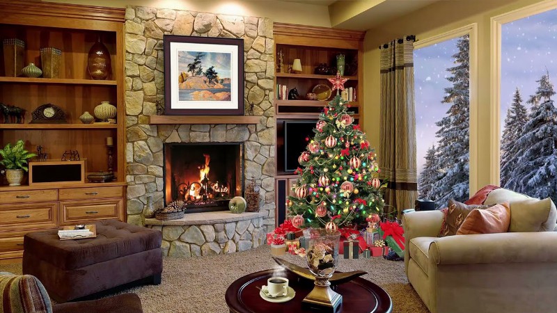 image 0 Christmas Ambience & Cozy Room Christmas Cafe Jazz Playlist Winter Study Music Asmr