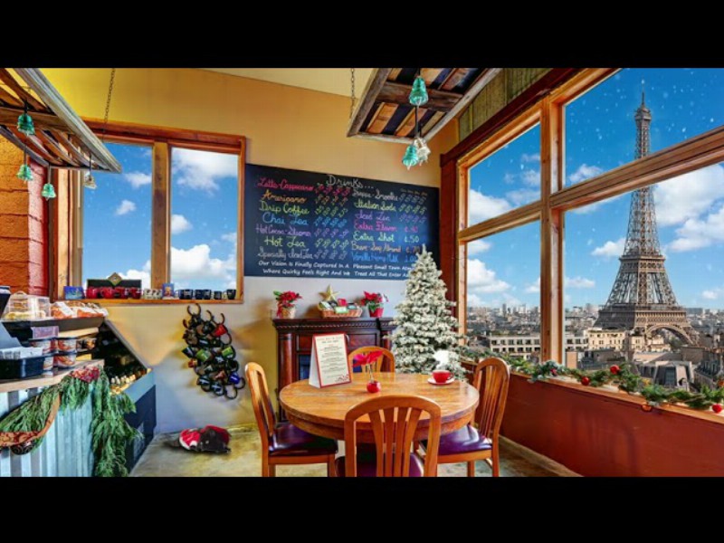 image 0 Christmas Ambience In Paris Cafe - Chill Out In The Winter With Christmas Jazz Music
