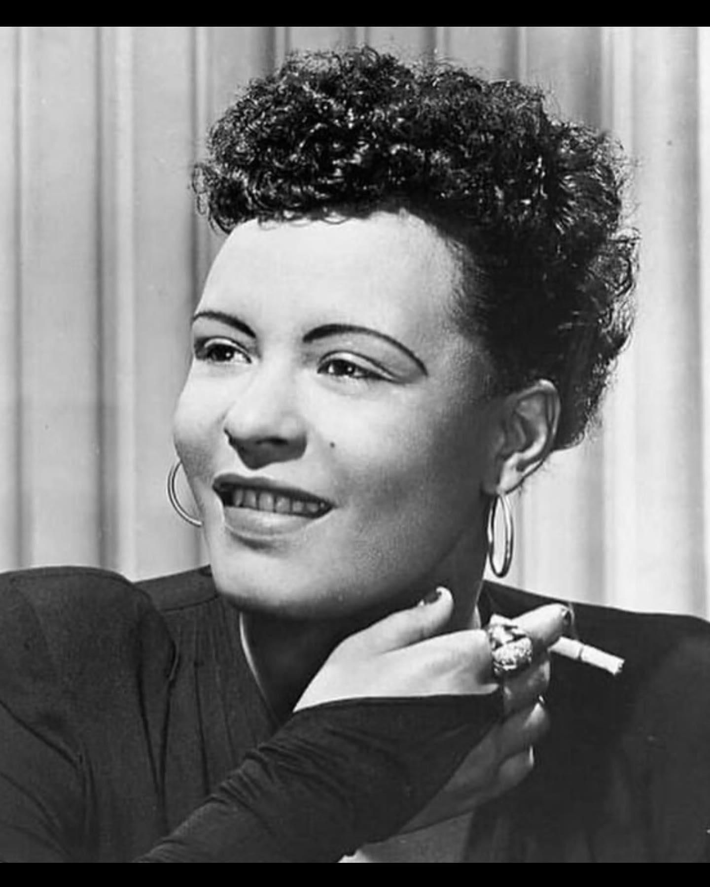 Jazz, Blues And Lounge Music - Portrait of young Billie Holiday #jazzman1108 #therealjamespickens #j