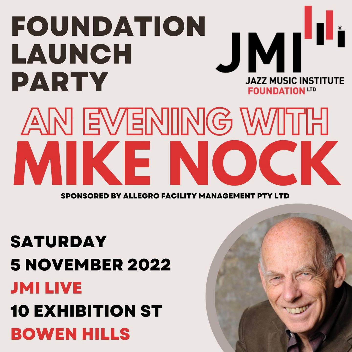 image  1 Jazz Music Institute - Don't miss legendary jazz pianist, Mike Nock performing at JMI Live next Satu
