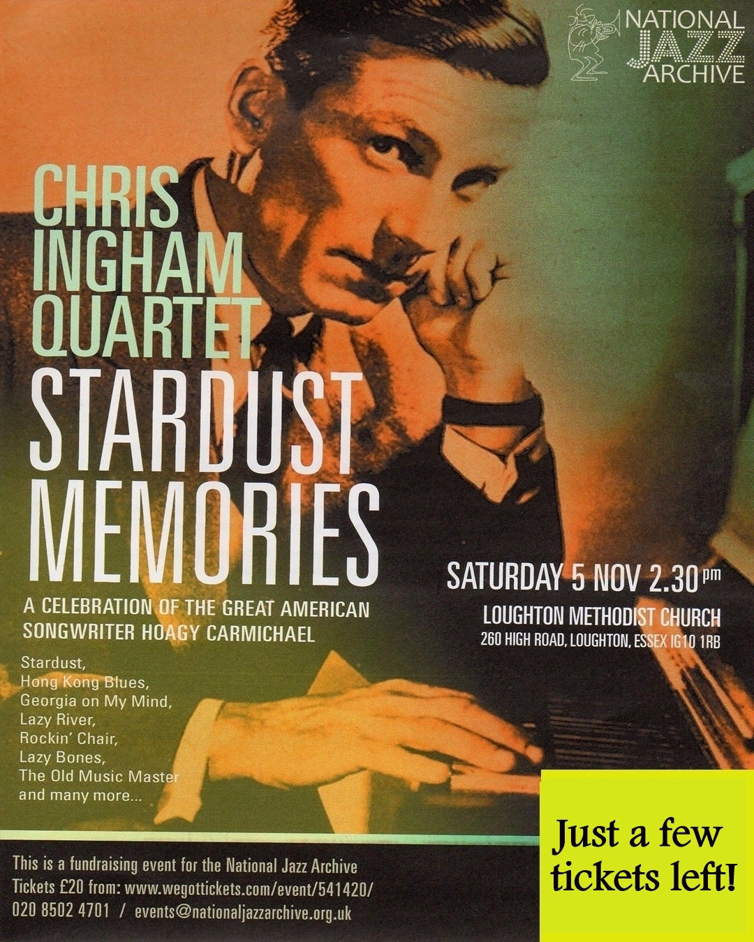 image  1 National Jazz Archive - National Jazz Archive present “Stardust Memories” CHRIS INGHAM QUARTET A fun